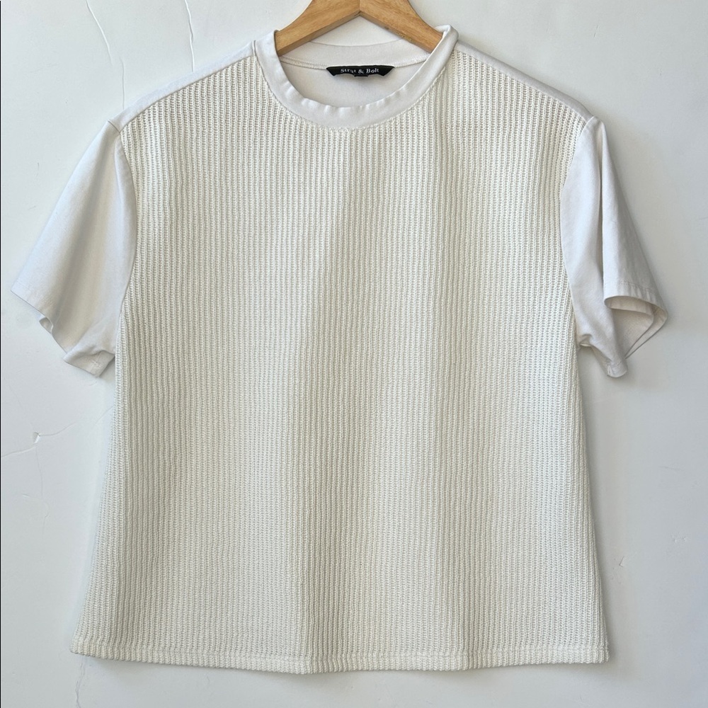 Strut & Bolt Sweater Front Panel Top size S